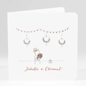 Faire-part de mariage Boheme chic*Faire-part Elégant New