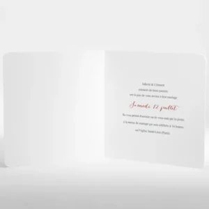 Faire-part de mariage Boheme chic*Faire-part Elégant New
