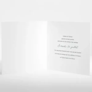 Faire-part de mariage Boheme chic*Faire-part Elégant New