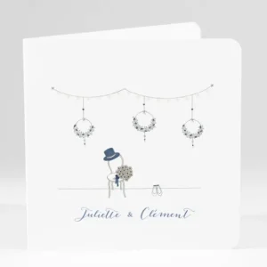 Faire-part de mariage Boheme chic*Faire-part Elégant New
