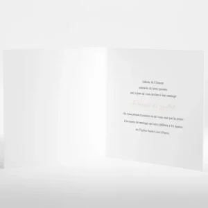 Faire-part de mariage Boheme chic*Faire-part Elégant New