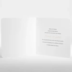 Faire-part de mariage Boheme chic*Faire-part Elégant New