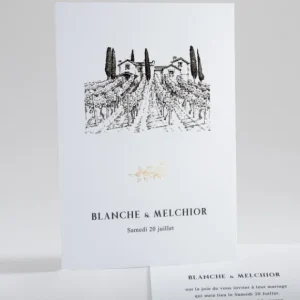 Faire-part de mariage Botanic gold*Faire-part Elégant Fashion