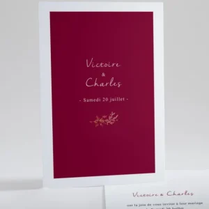 Faire-part de mariage Botanic gold chic*Faire-part Elégant New