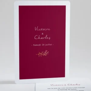 Faire-part de mariage Botanic gold chic*Faire-part Elégant New