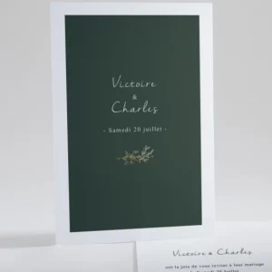 Faire-part de mariage Botanic gold chic*Faire-part Elégant New