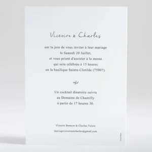 Faire-part de mariage Botanic gold chic*Faire-part Elégant New