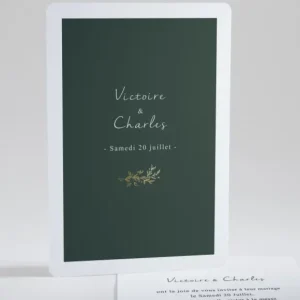 Faire-part de mariage Botanic gold chic*Faire-part Elégant New