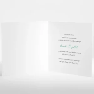 Faire-part de mariage Boule vegetale*Faire-part Elégant Discount