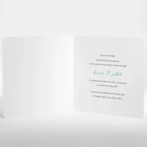 Faire-part de mariage Boule vegetale*Faire-part Elégant Discount