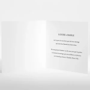 Faire-part de mariage Bouquet romantique*Faire-part Elégant Fashion