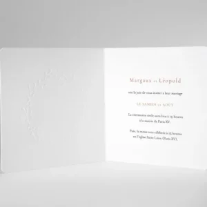 Faire-part de mariage Bouquet chic*Faire-part Elégant Outlet