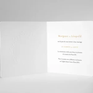 Faire-part de mariage Bouquet chic*Faire-part Elégant Outlet
