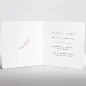 Faire-part de mariage Bouquet*Faire-part Elégant Online