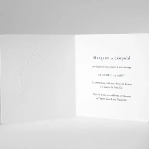 Faire-part de mariage Bouquet chic*Faire-part Elégant Outlet