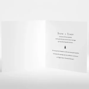 Faire-part de mariage Bretagne rayures*Faire-part Elégant New