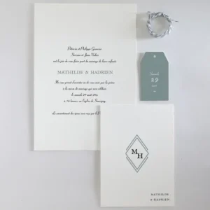 Faire-part de mariage Cachet*Faire-part Elégant Best