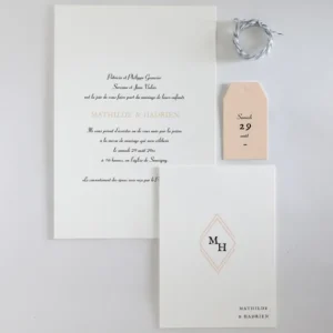 Faire-part de mariage Cachet*Faire-part Elégant Best
