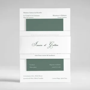 Faire-part de mariage Caractere*Faire-part Elégant Best