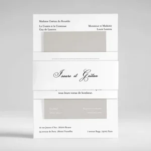 Faire-part de mariage Caractere*Faire-part Elégant Best