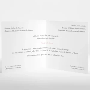 Faire-part de mariage Casino*Faire-part Elégant Online