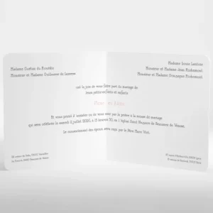 Faire-part de mariage Casino*Faire-part Elégant Online