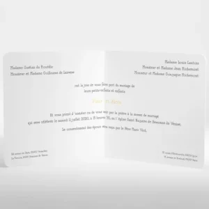 Faire-part de mariage Casino*Faire-part Elégant Online
