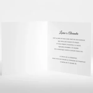 Faire-part de mariage Champetre Livret*Faire-part Elégant Discount