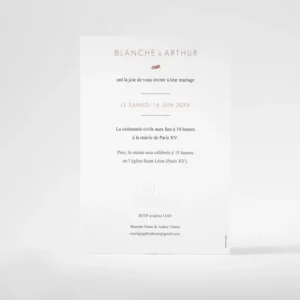 Faire-part de mariage Chic & naturel*Faire-part Elégant Discount