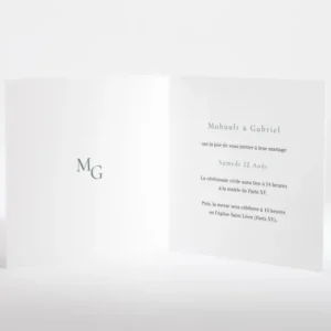 Faire-part de mariage Chic vegetal*Faire-part Elégant New