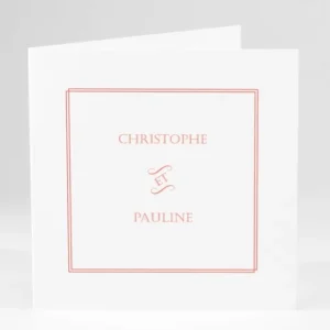 Faire-part de mariage Chic & sobre*Faire-part Elégant Online