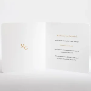 Faire-part de mariage Chic vegetal*Faire-part Elégant New