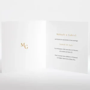 Faire-part de mariage Chic vegetal*Faire-part Elégant New