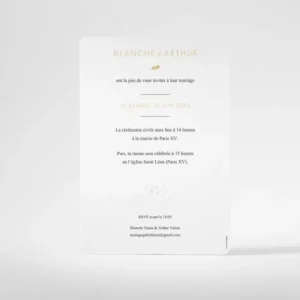 Faire-part de mariage Chic & naturel*Faire-part Elégant Discount