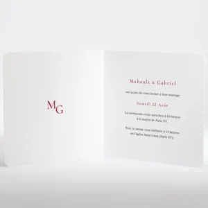 Faire-part de mariage Chic vegetal*Faire-part Elégant New