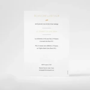 Faire-part de mariage Chic & naturel*Faire-part Elégant Discount