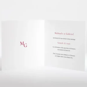 Faire-part de mariage Chic vegetal*Faire-part Elégant New