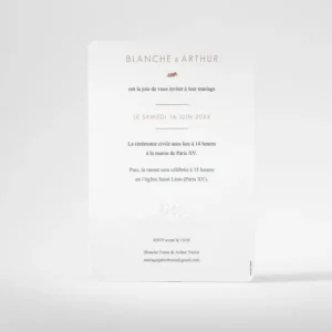 Faire-part de mariage Chic & naturel*Faire-part Elégant Discount