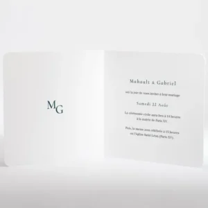 Faire-part de mariage Chic vegetal*Faire-part Elégant New
