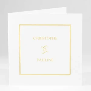 Faire-part de mariage Chic & sobre*Faire-part Elégant Online