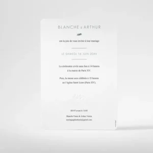 Faire-part de mariage Chic & naturel*Faire-part Elégant Discount