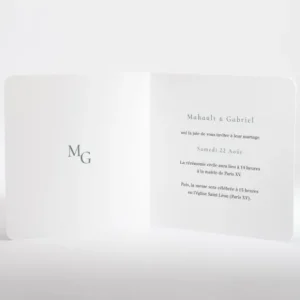 Faire-part de mariage Chic vegetal*Faire-part Elégant New