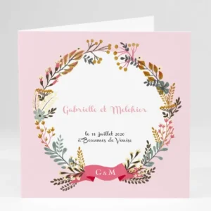 Faire-part de mariage Chlorophylle*Faire-part Elégant New