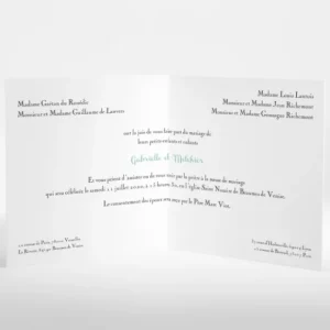Faire-part de mariage Chlorophylle*Faire-part Elégant New