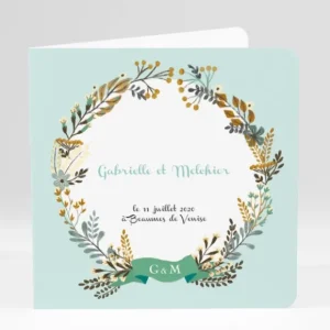 Faire-part de mariage Chlorophylle*Faire-part Elégant New