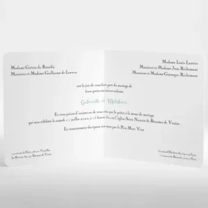 Faire-part de mariage Chlorophylle*Faire-part Elégant New