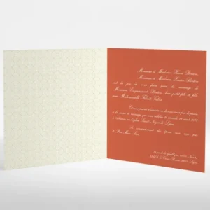 Faire-part de mariage Classique scandinave*Faire-part Elégant Online