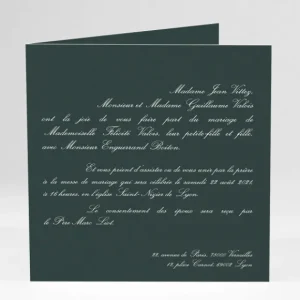 Faire-part de mariage Classique scandinave*Faire-part Elégant Online