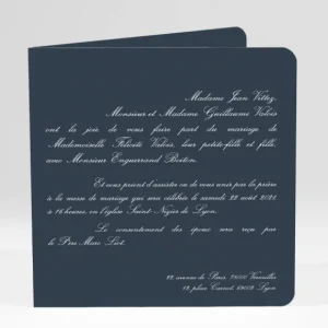Faire-part de mariage Classique scandinave*Faire-part Elégant Online