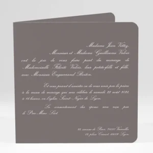 Faire-part de mariage Classique scandinave*Faire-part Elégant Online